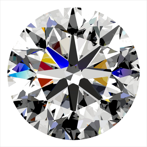 0.4 carat D-SI2 Very Good cut Natūralus Round Deimantas (1)