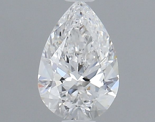 0.32 carat D-VVS1 Natūralus Pear Deimantas (1)