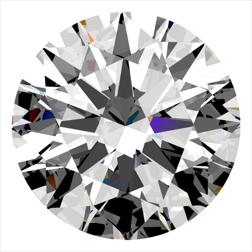 0.51 carat H-VVS2 Excellent cut Natūralus Round Deimantas (1)