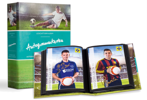 Pocket autograph album of football cards (1)
