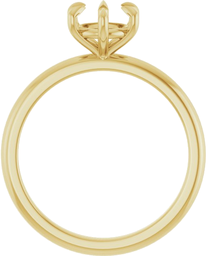 Sužadėtuvių Žiedas „Claw-Prong“ 10k yellow gold Round 6.5mm (2)