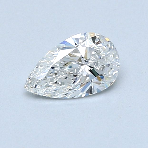 0.5 carat E-VS2 Natūralus Pear Deimantas (1)