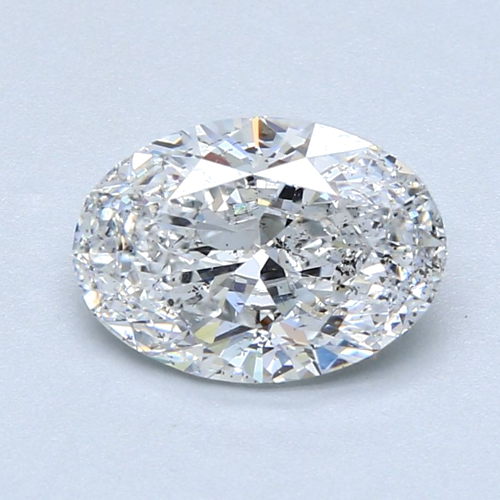 2.01 carat D-SI2 Natūralus Oval Deimantas (1)