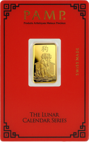 5 g Investment Gold Bar Year of the Dog PAMP (2)