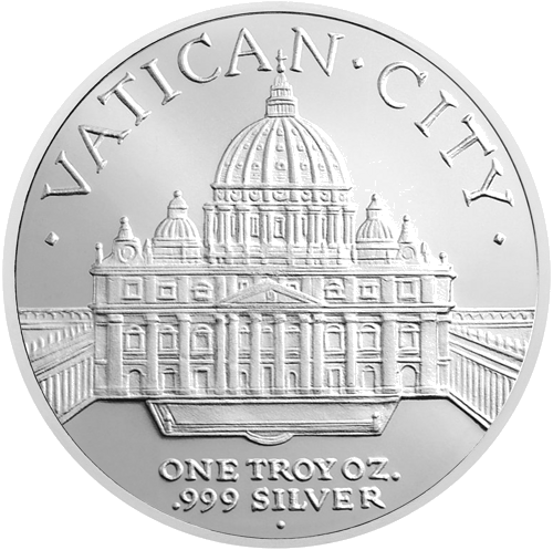 1 oz Папа Франциск 2013 САЩ сребърна монета (2)