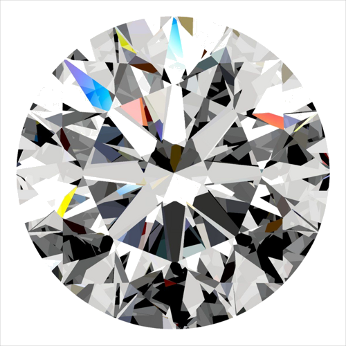 0.52 carat I-VS2 Excellent cut Natūralus Round Deimantas (1)