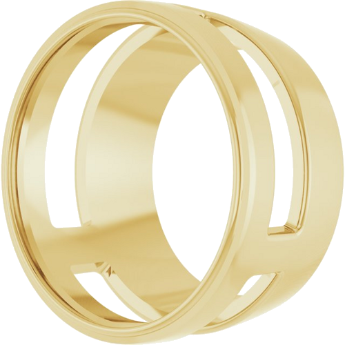 14K Yellow 12 mm Round Slide Pendant Mounting (2)