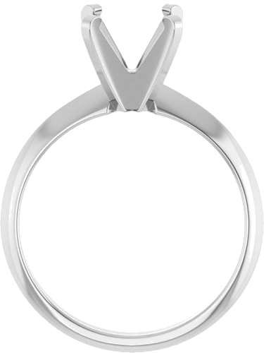 Sužadėtuvių Žiedas „Solitaire“ 585 Baltojo Aukso Round 8mm (2)