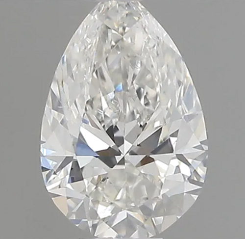 0.3 carat G-VS2 natural pear-shaped diamond GIA (1)