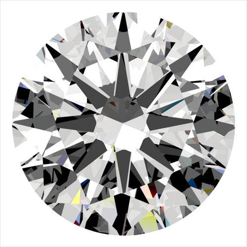 0.5 carat G-VS2 Very Good cut Natūralus Round Deimantas (1)