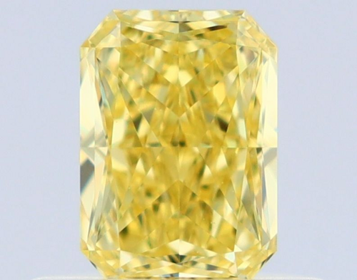 0.5 carat Fancy Intense Yellow-VS1 Natūralus Radiant Deimantas (1)