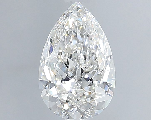 0.9 carat F-SI2 Natūralus Pear Deimantas (1)