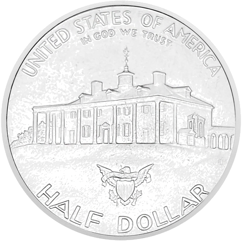 1/2 доллара Президент Джордж Вашингтон США серебряная монета (2)