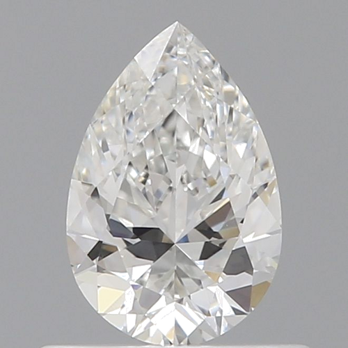 0.5 carat F-VVS1 Natūralus Pear Deimantas (1)