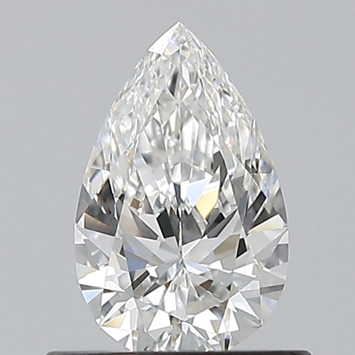 0.6 carat F-VVS2 Natūralus Pear Deimantas (1)