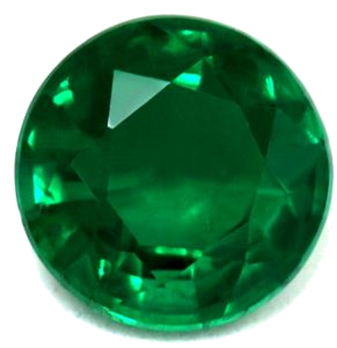 0.67 carat GREEN Round Smaragdas (1)