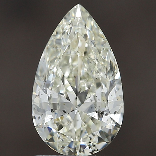 1.5 carat K-SI2 Natūralus Pear Deimantas (1)