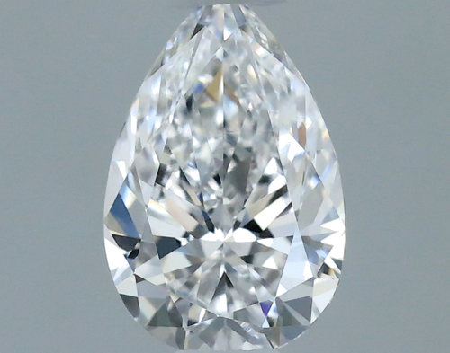 0.3 carat D-VVS2 Natūralus Pear Deimantas (1)