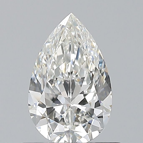 0.7 carat G-VVS2 Natūralus Pear Deimantas (1)