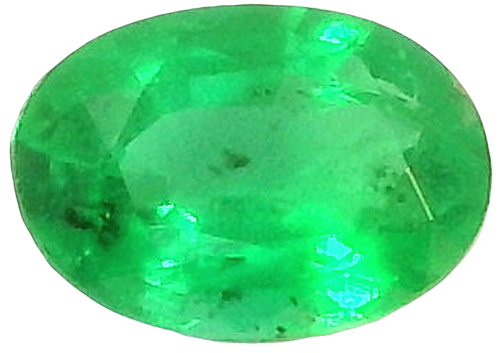 0.32 carat GREEN Oval Smaragdas (1)