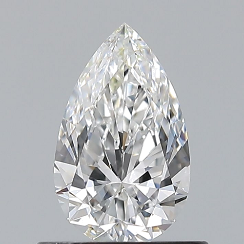 0.61 carat E-VVS2 Natūralus Pear Deimantas (1)