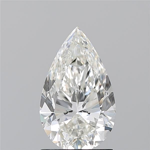 1.5 carat H-VS2 Natūralus Pear Deimantas (1)
