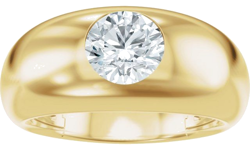 Sužadėtuvių Žiedas „Solitaire“ 14k yellow gold Round 6.5mm (3)