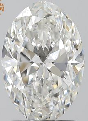 1.7 carat G-SI1 Natūralus Oval Deimantas (1)