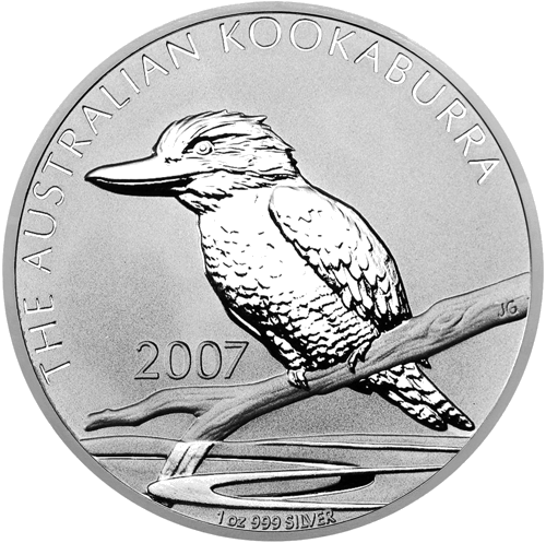 2007 Кукабурра Австралия 1 oz серебряная монета (1)