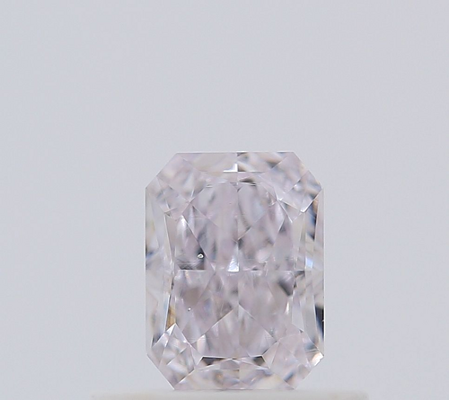0.51 carat Faint Pink-SI1 Natūralus Radiant Deimantas (1)