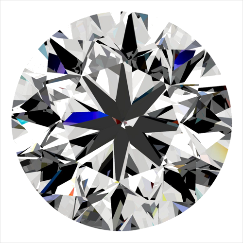 0.3 carat F-VS2 GD cut Natūralus Round Deimantas (1)