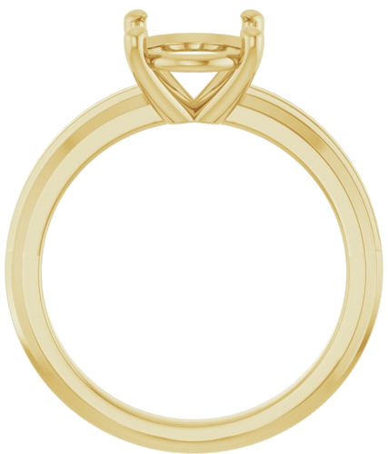 Sužadėtuvių Žiedas „Solitaire“ 14k yellow gold Oval 10mm x 8mm (2)