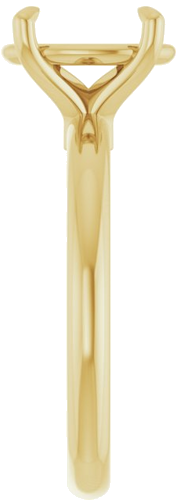 Sužadėtuvių Žiedas „Claw-Prong Euro Shank“ 14k yellow gold Oval 10mm x 8mm (4)