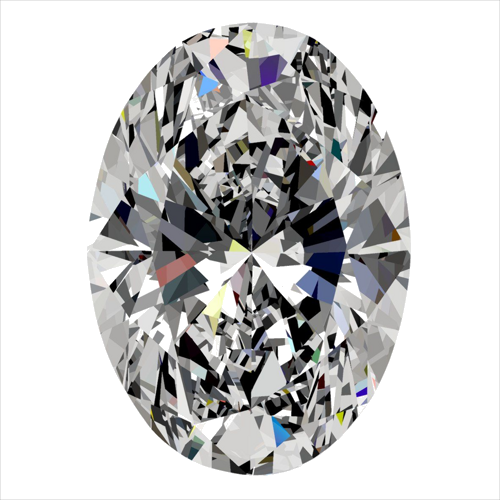 0.36 carat E-SI2 Natūralus Oval Deimantas (1)