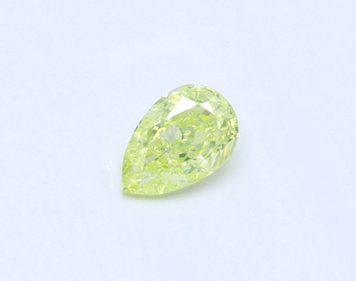 0.31 carat Fancy Intense Yellow-SI1 Natūralus Pear Deimantas (1)