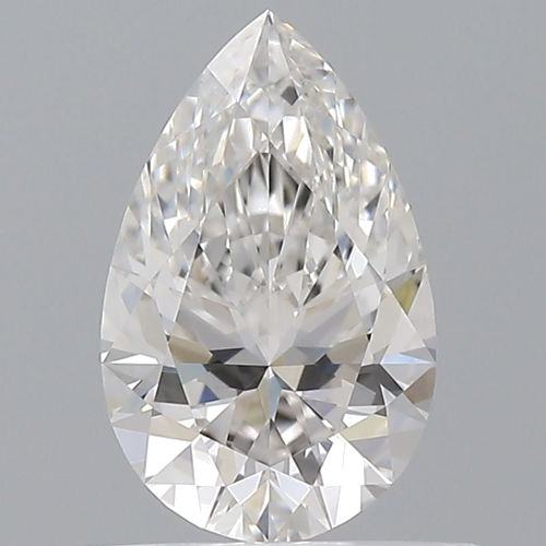 0.6 carat F-VVS1 Natūralus Pear Deimantas (1)
