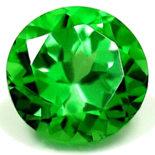 0.65 carat GREEN Round Garnet (1)
