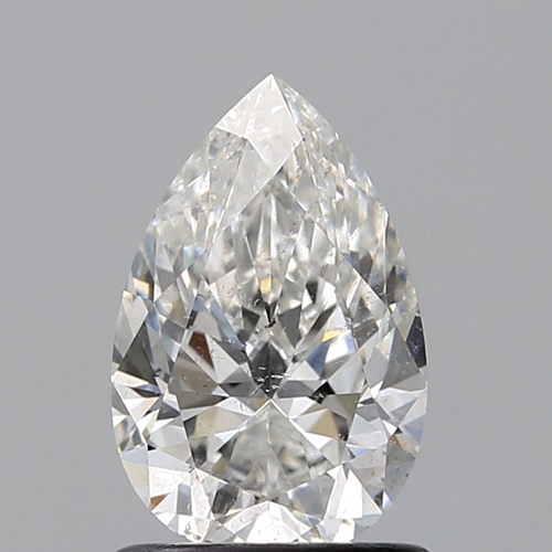 1.0 carat G-SI2 Natūralus Pear Deimantas (1)