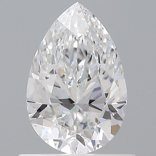 0.7 carat D-SI1 Natūralus Pear Deimantas (1)