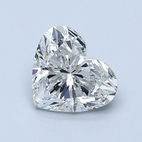 1.01 carat H-SI2 Natūralus Heart Deimantas (1)