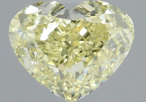 2.02 carat Fancy Yellow-VS2 Natūralus Heart Deimantas (1)