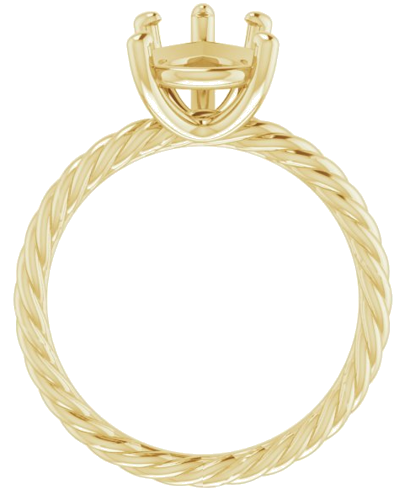 Sužadėtuvių Žiedas „Solitaire Rope“ 14k yellow gold Pear 12mm x 8mm (2)