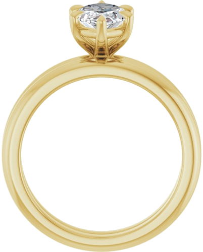 Sužadėtuvių Žiedas „Claw-Prong“ 10k yellow gold Marquise 12mm x 6mm (7)