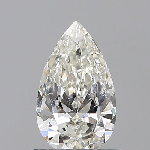 0.5 carat I-SI2 Natūralus Pear Deimantas (1)
