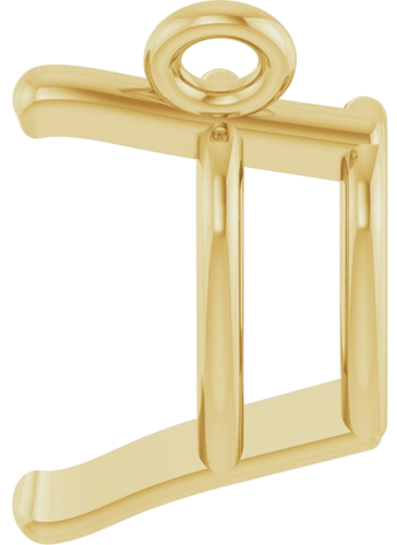 Pakabukas „Solitaire“ 14k yellow gold Heart 5.5mm (3)