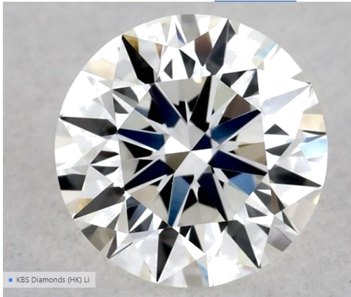 0.56 carat H-VVS2 Excellent cut Natūralus Round Deimantas (1)