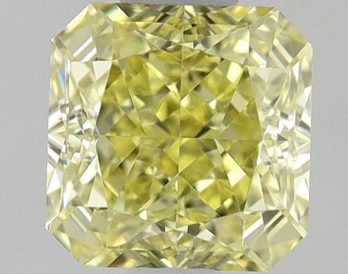 0.51 carat Fancy Intense Yellow-VVS2 Natūralus Square Radiant Deimantas (1)