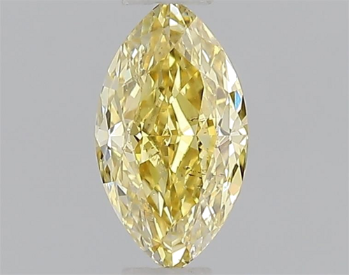 0.32 carat Fancy Intense Yellow-SI2 Natūralus Marquise Deimantas (1)