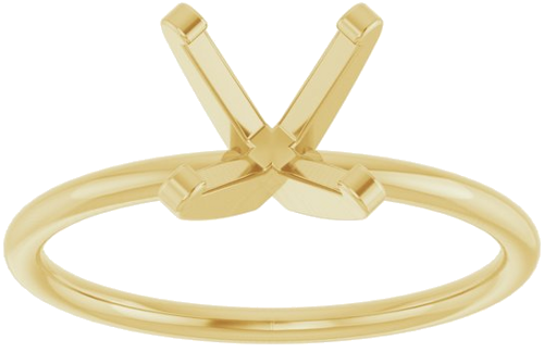 Sužadėtuvių Žiedas „Solitaire“ 14k yellow gold Round 7.6mm (3)