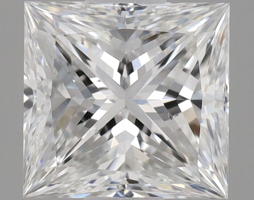0.6 carat E-VS2 Natūralus Princess Deimantas (1)